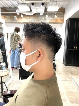 ミラバイグリーン(Mira by green) 【担当SEKI】フェードカット×かき上げヘア