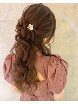 ヘアセットサロン イリス(IRIS) IRIS　ふんわり優しいハーフアップ　ガーリーアレンジ