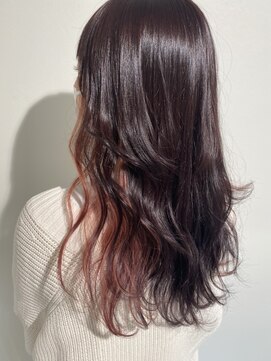 リースリー(Re.3 connecting beauty) デザインカラー☆ボルドー×インナーピンクベージュ