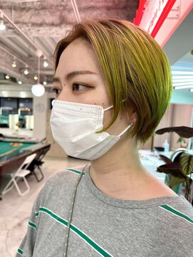 デート 下北沢(DATE) ハンサムショート×オリーブイエロー