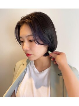 ニコフクオカヘアーメイク(NIKO Fukuoka Hair Make) 【NIKO】ラベンダーで暗めカラー/圧倒的透明感カラー