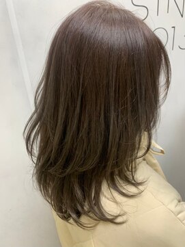 ナンバー エミライ 溝の口(N° emirai) 大人かわいいエギョモリ ミルクティーブラウン ひし形シルエット