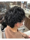 ツイストスパイラルパーマ/ルーズヘア/こなれヘア/黒髪