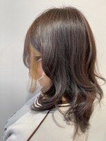 ヘアポジション 大曲飯田店(HAIR Position)&nbsp;イヤリングカラー×ベージュ