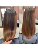 髪質改善ストレート