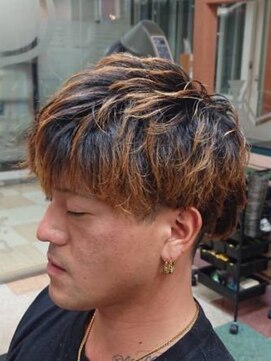 アポロカットステージ 相模大野店 アップバング/ツーブロックマッシュ<理容室>[メンズ/相模大野]