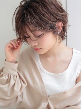 ロンド 銀座(Lond) 【銀座◇成田】丸みショートピンクベージュくびれボブ