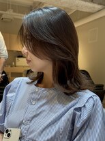 ザックジングウ 表参道(ZACC JINGU)&nbsp;ミディアム/レイヤーカット/かきあげ前髪