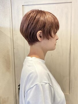 ヘアーリゾートガーデン 南林間店(Hair Resort Garden) ハイトーンカラー/ダブルカラー/コーラルピンクベージュ