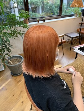 ノル(Knoll) イメチェン/オレンジカラー/ハイトーン/ボブ[ 銀座/日比谷]