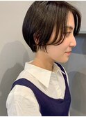 小顔ボブ×ダークグレージュ　laki/広島/八丁堀/美容院