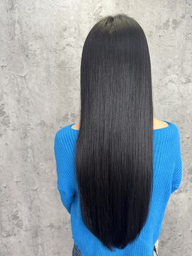 ルーツアイリー 心斎橋(ROOTS IRIE) 韓国風ロング/ブルーブラック/シールエクステ/エクステ