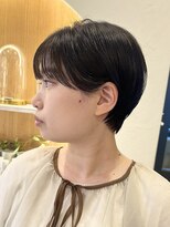 ロンド パルティール 大宮(Lond partir)&nbsp;カールセミディシアカラー姫カットダークアッシュショート