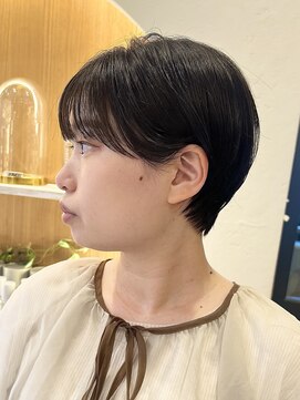 ロンド パルティール 大宮(Lond partir) カールセミディシアカラー姫カットダークアッシュショート