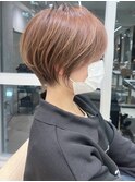 ショートボブ髪型40代50代60代前髪あり前髪なし【橋本】