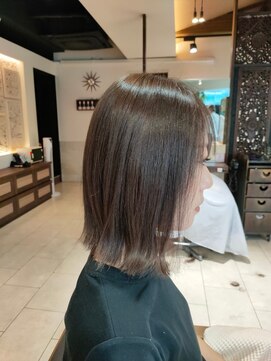 ヘアリゾート粋 ティガ 池袋店(tiga) 艶髪/髪質改善トリートメント/ミディアム/外ハネ