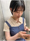 斜めバング/グレージュカラー/デザインカラー/シルキーベージュ