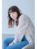 ニュイ 高槻 阪急茨木店(nui)&nbsp;黒髪ボブルフネビージュ小顔ワンレンスペインカール