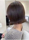 黒髪ボブルフネビージュ小顔ワンレン