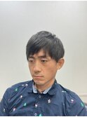 ナチュラルショートマッシュ刈り上げなしスタイル