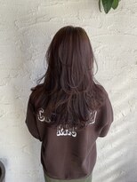 ムード マグ レーベル 南松本(MOOD Mag Label)&nbsp;大人可愛い艶髪カラーくすみベージュくびれウルフロングレイヤー