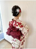 シニヨン×浴衣アレンジ