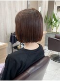 ぱつっとボブ