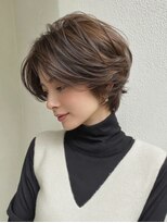 レリーオーファ 六甲(RelyOfa)&nbsp;白髪ぼかしショートボブ若々しく[六甲/髪質改善/白髪ぼかし]