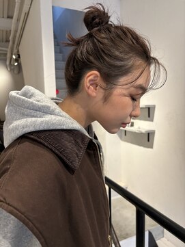 透け感 colorでお団子arrange