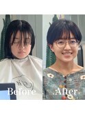 大人可愛いマッシュショートボブウルフカット◎30代40代50代60代