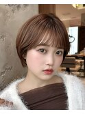 【岩田莉奈】ナチュラルレイヤーショートでひし形シルエット新宿