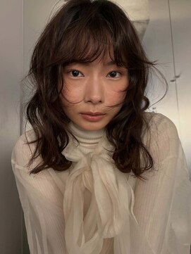 ナヌーク シブヤ(nanuk shibuya) レイヤーカットニュアンスパーマ レイヤーパーマウェーブパーマ