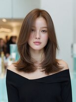 クレビア 名古屋(CreBiA)&nbsp;透明感ブラウンベージュ/ハッシュカット/顔まわりカット