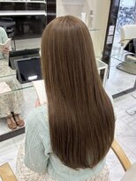 ウェーブス 大宮東口店(wave's)&nbsp;艶髪ミルクティーベージュ×極上のさら艶ストレートロング