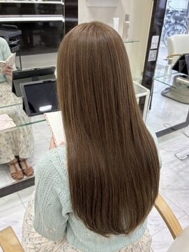ウェーブス 大宮東口店(wave's) 艶髪ミルクティーベージュ×極上のさら艶ストレートロング