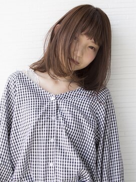 アパートメントヘアー 【小顔ワンカールショートバング】切りっぱなしボブオン眉