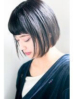 ワク(WAKU)&nbsp;【WAKU】シンプルツヤボブ　大人かわいい黒髪ヘルシースタイル