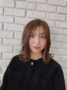 ニコ(nico) フォギーベージュ&シースルーバング