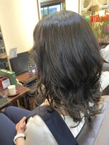 キャラ 池袋本店(CHARA)&nbsp;ボタニカルリペアエアウェーブで細毛・軟毛セミロングを可愛く♪