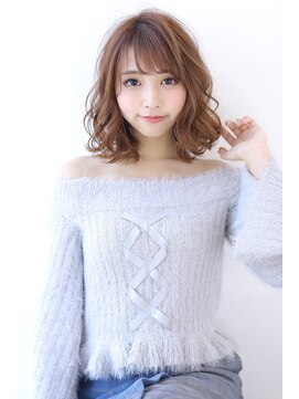 オーロ 宝塚店(ORO) 20代30代40代透明感マロンベージュニュアンスカラーAラインボブ