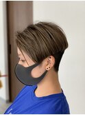 大人可愛い20代30代40代べージュ前下がりボブショート丸みボブ