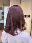 ブリーチ無しラベンダーカラー