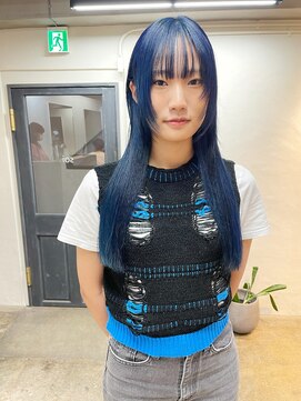 ソイ 下北沢(soi) 【Sapphire】ロングウルフ_ブルーカラー_ロングレイヤー