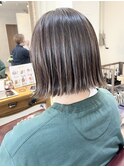 可愛い外ハネ切りっぱなしボブ☆