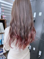 ザ カラー ラボ(THE COLOR LABO)&nbsp;裾カラー　グラデーションカラー　ベリーピンク