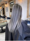 バレイヤージュ、ハイライト、ショコラアッシュ、グレージュ