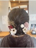 成人式前撮りヘアセット