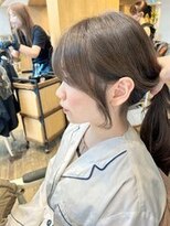 バイオレット 表参道店(Violet)&nbsp;結んでも小顔 顔周りカット 小顔ヘア おくれ毛 サイドバング