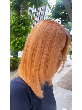 イル(iLu.) オレンジベージュ/レイヤー/ロブ