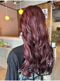 ワインレッドヘアー